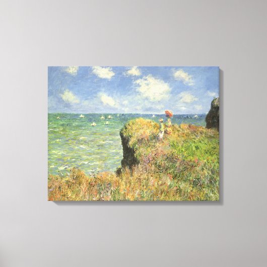 Cliff Walk in Pourville von Claude Monet Leinwanddruck (Vorderseite)