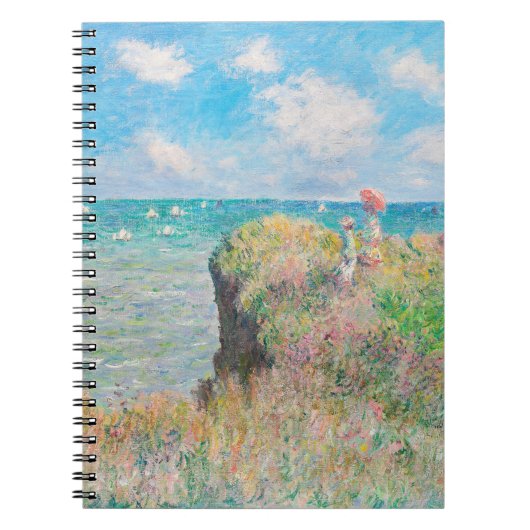 Cliff Walk in Pourville von Claude Monet Notizblock (Vorderseite)