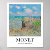 Cliff Walk in Pourville von Claude Monet Poster (Vorne)