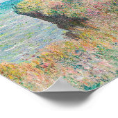 Cliff Walk in Pourville von Claude Monet Poster (Ecke)