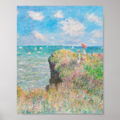 Cliff Walk in Pourville von Claude Monet Poster (Vorne)