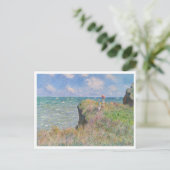 Cliff Walk in Pourville von Claude Monet Postkarte (Stehend Vorderseite)