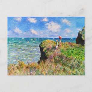 Cliff Walk in Pourville von Claude Monet Postkarte