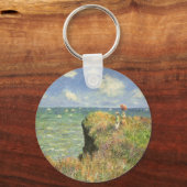Cliff Walk in Pourville von Claude Monet Schlüsselanhänger (Vorderseite)