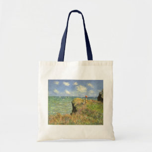Cliff Walk in Pourville von Claude Monet Tragetasche