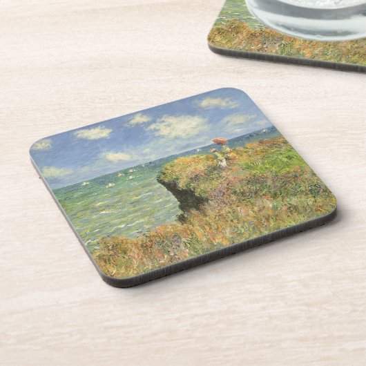 Cliff Walk in Pourville von Claude Monet Untersetzer (Linke Seite)