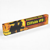 Cliffe VFD Flammenschreibplatte Namensplakette