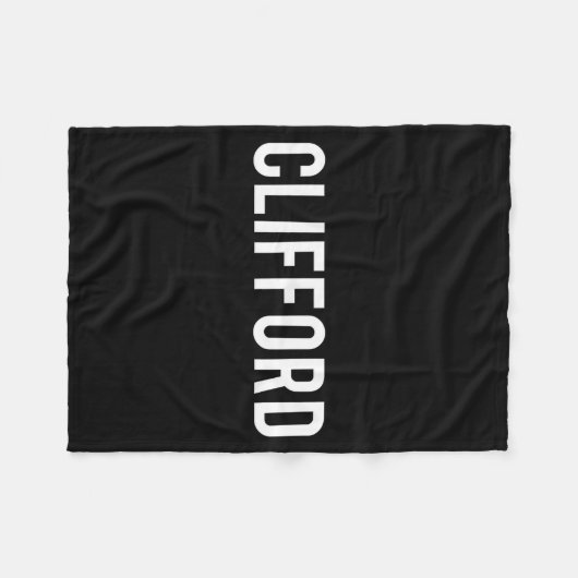 Clifford - Cool New Funny Name Fan Gift Tee Fleecedecke (Vorderseite (Horizontal))