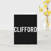 Clifford - Cool New Funny Name Fan Gift Tee  Karte (Gelbe Blume)