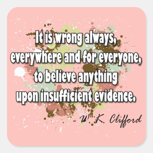 Clifford Quadratischer Aufkleber (Vorderseite)