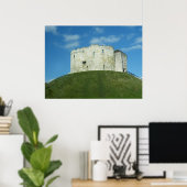 Cliffords Tower, York, England Poster (Heimbüro)