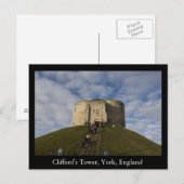 Clifford's Tower, York, England Postkarte (Vorne/Hinten)