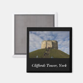 Cliffords Tower, York Magnet (Vorderseite/Rückseite)