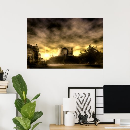 Cliffords Tower, York Poster (Heimbüro)