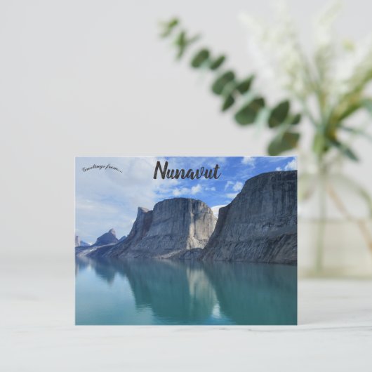 Cliffs in Nunavut Canada Postkarte (Stehend Vorderseite)