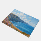 "Cliffs of Endless Horizon" - Eine walisische Seas Fußmatte (Schrägansicht)