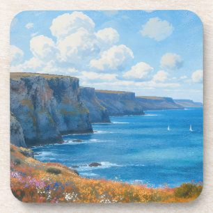 "Cliffs of Endless Horizon" - Eine walisische Seas Getränkeuntersetzer