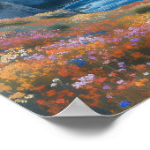 "Cliffs of Endless Horizon" - Eine walisische Seas Poster (Ecke)