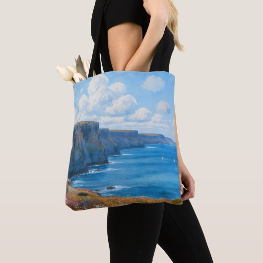 "Cliffs of Endless Horizon" - Eine walisische Seas Tasche (Von Nahem)