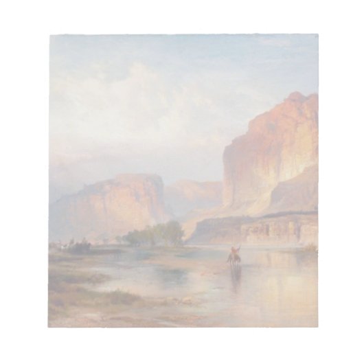 Cliffs of Green River - Thomas Moran (1874) Notizblock (Vorderseite)