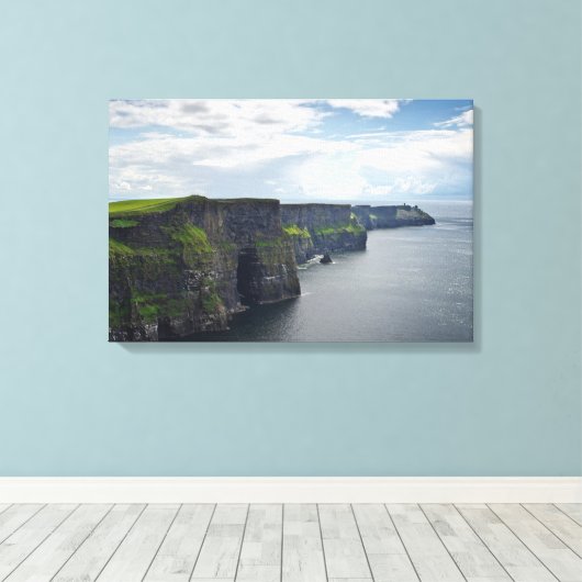 Cliffs of Moher in Ireland Canvas Print Leinwanddruck (Insitu (Holzboden))