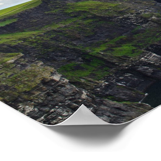 Cliffs of Moher in Ireland Poster Print (Ecke)