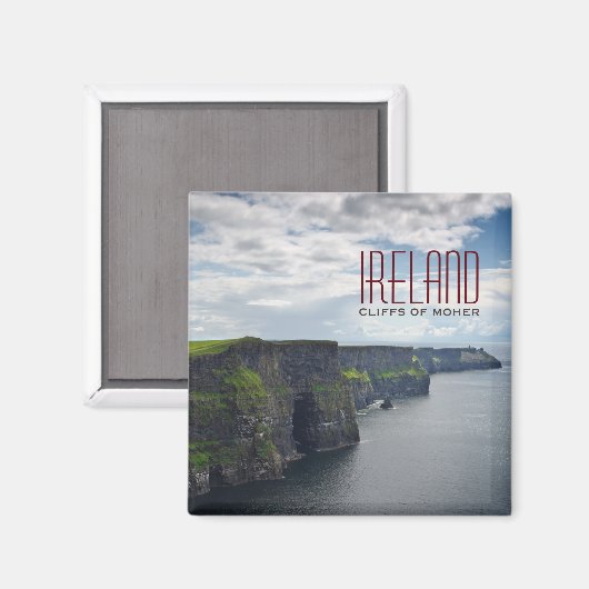 Cliffs of Moher in Ireland Text Magnet (Vorderseite/Rückseite)