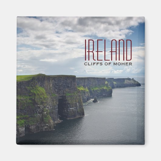Cliffs of Moher in Ireland Text Magnet (Vorne)