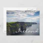 Cliffs of Moher in Ireland Text Postcard Postkarte (Vorne/Hinten)