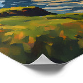 Cliffs of Moher Ireland Decorative Travel Art Poster (Ecke)