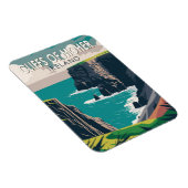 Cliffs of Moher Ireland Travel Art Vintag Magnet (Rechte Seite)