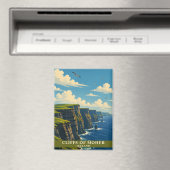 Cliffs of Moher Irland County Clare Retro Reise Magnet (In Situ (Geschirrspüler))