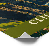 Cliffs of Moher Irland County Clare Retro Reise Poster (Ecke)
