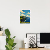 Cliffs of Moher Irland County Clare Retro Reise Poster (Heimbüro)