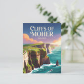 Cliffs of Moher Irland Postkarte (Stehend Vorderseite)