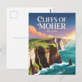 Cliffs of Moher Irland Postkarte (Vorne/Hinten)
