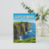 Cliffs of Moher Irland Postkarte (Stehend Vorderseite)