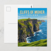 Cliffs of Moher Irland Postkarte (Vorne/Hinten)