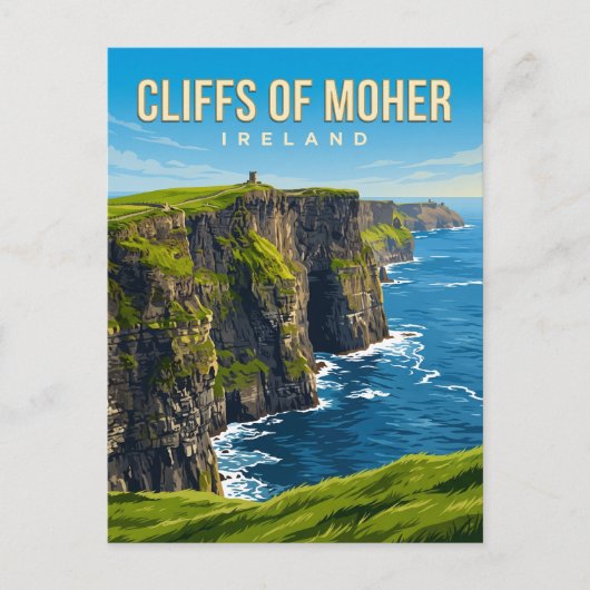 Cliffs of Moher Irland Postkarte (Vorderseite)