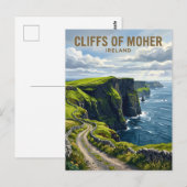 Cliffs of Moher Irland Postkarte (Vorne/Hinten)