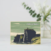Cliffs of Moher Irland Postkarte (Stehend Vorderseite)
