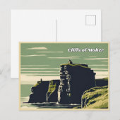 Cliffs of Moher Irland Postkarte (Vorne/Hinten)