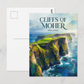 Cliffs of Moher Irland Postkarte (Vorne/Hinten)