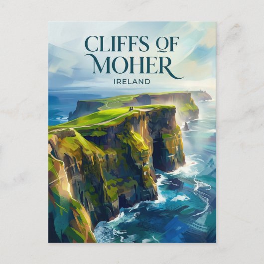 Cliffs of Moher Irland Postkarte (Vorderseite)