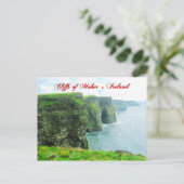 Cliffs of Moher, Landkreis Clare, Irland Postkarte (Stehend Vorderseite)