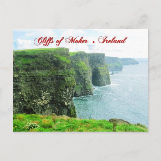Cliffs of Moher, Landkreis Clare, Irland Postkarte (Vorderseite)
