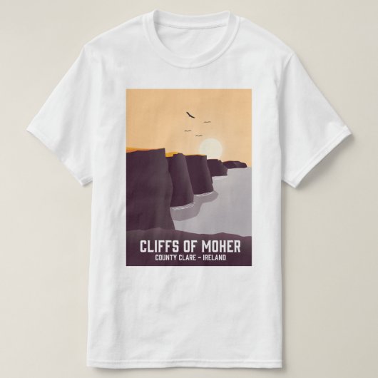 Cliffs of Moher Landkreis Clare, Irland. T-Shirt (Design vorne)