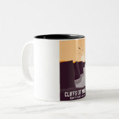 Cliffs of Moher Landkreis Clare, Irland. Zweifarbige Tasse (Vorderseite Links)