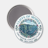 Cliffs of Moher, Liscannor, County Clare, Irland Magnet (Vorderseite/Rückseite)