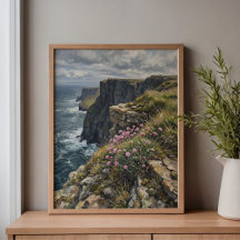 Cliffs of Moher Meerflieder Thrift Kunst